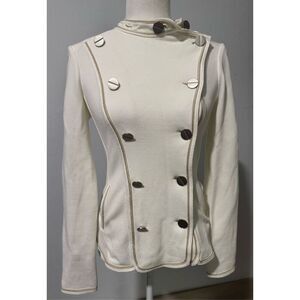 Tristan military button front fitted jacket PS